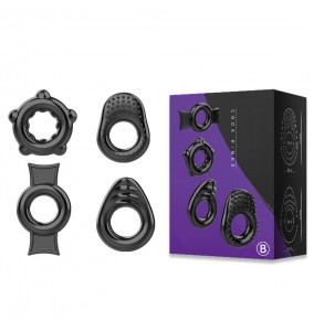 PLEASE ME - Delay Cock Rings (Full Set 4 Pieces - Set B)